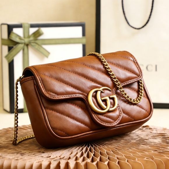 <AUTHENTIC>Gucci GG Marmont Mini Shoulder Bag - Picture 6 of 6